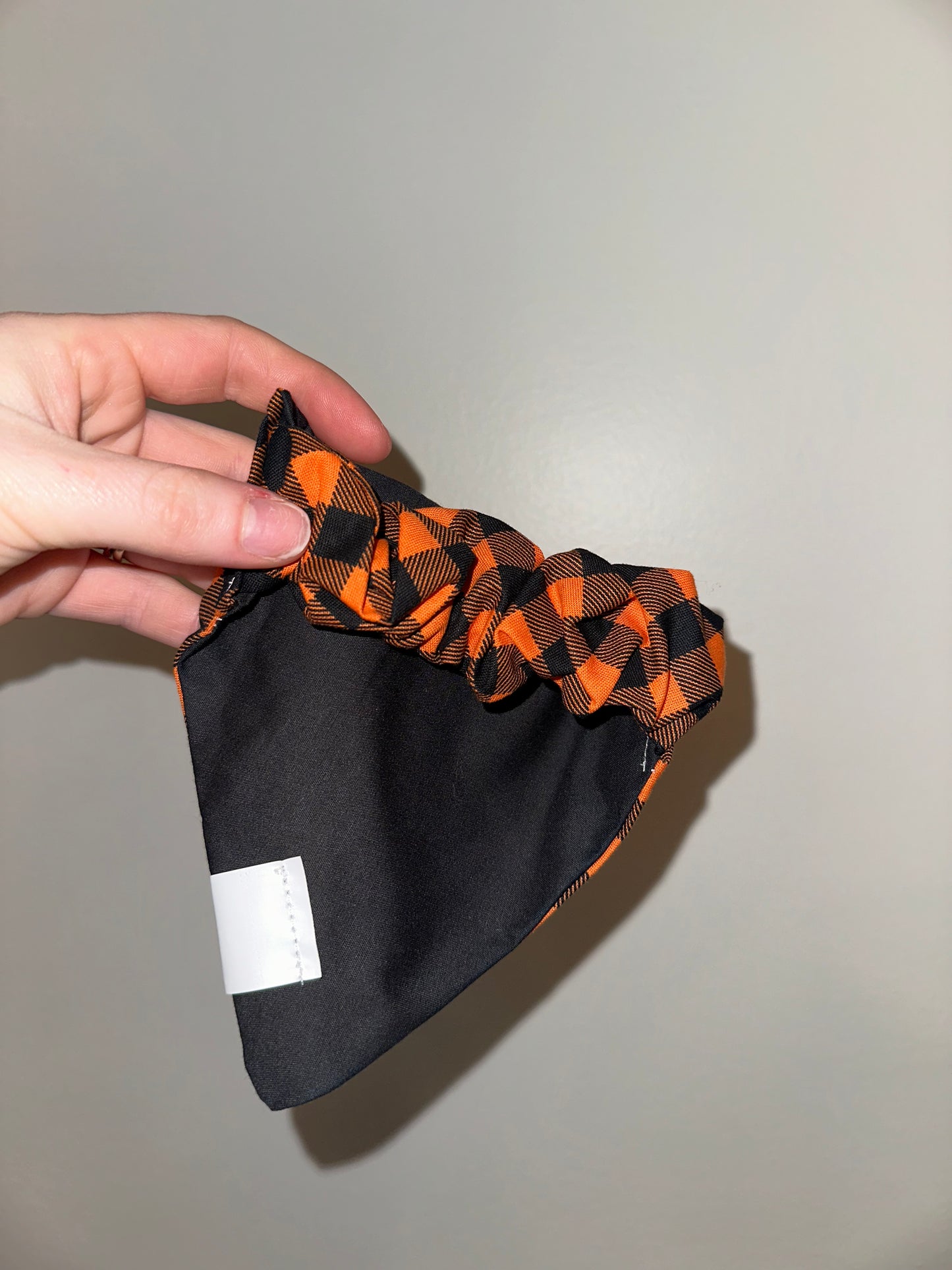 Black Orange Checked